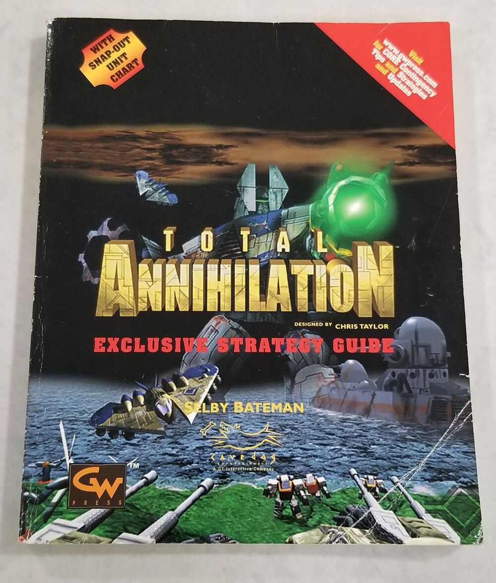 Total Annihilation Exclusive Strategy Guide 1997 Official Game Book paperback